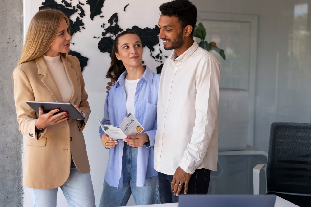Throne Overseas consultants with clients